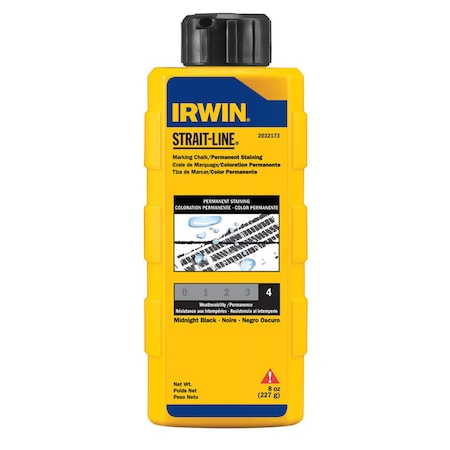 Irwin Irwin Strait-Line 8 oz Permanent Marking Chalk Midnight Black 1 pk 4935520